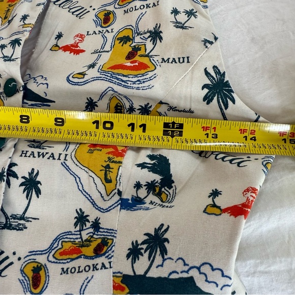 Modcloth Hawaii Print "Genuine Genius Halter Shirtdress in Island” - Picture 8 of 12